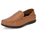Blue Leather by Centrino Genuine Leather Slip-On