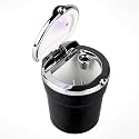 Blue LED Light Auto Car Truck Cigarette Smoke Ashtray Ash Cylinder Cup Holder Auto Car Smokeless Stand Cylinder Ash Cup Holder LED Travel Cigarette Ashtray Car LED Smokeless