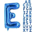 Letter Balloons 40 Inch Blue Giant Alphabet Balloons Letter E