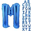 Letter Balloons 40 Inch Blue Giant Alphabet Balloons Letter M