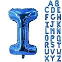 Letter Balloons 40 Inch Blue Giant Alphabet Balloons Letter I