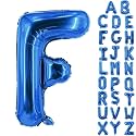 Letter Balloons 40 Inch Blue Giant Alphabet Balloons Letter F