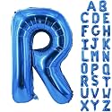 Letter Balloons 40 Inch Blue Giant Alphabet Balloons Letter R