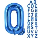 Letter Balloons 40 Inch Blue Giant Alphabet Balloons Letter Q