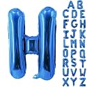 Letter Balloons 40 Inch Blue Giant Alphabet Balloons Letter H