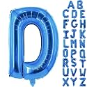Letter Balloons 40 Inch Blue Giant Alphabet Balloons Letter D