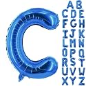 Letter Balloons 40 Inch Blue Giant Alphabet Balloons Letter C