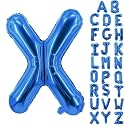Letter Balloons 40 Inch Blue Giant Alphabet Balloons Letter X