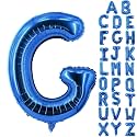 Letter Balloons 40 Inch Blue Giant Alphabet Balloons Letter G