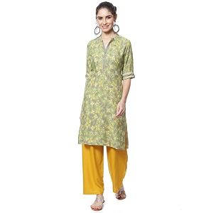 Blue Liva Straight Kurta