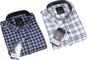 BLUE MARTIN Men Checkered Casual Multicolor Shirt
