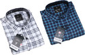 BLUE MARTIN Men Checkered Casual Multicolor Shirt (Pack of 2)