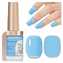 Blue Nail Polish Quick Dry Pastel Nail Lacquer Sheer Color