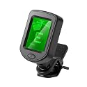 Blue Panther Chromatic Clip-On Tuner for Guitar, Violin, Ukulele & Bass - High Accuracy Digital Tuning Meter with LCD Display