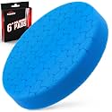 Blue Polish Pad, Buffing Polishing Pads, 1Pc 6.5 Inch Face for 6 Inch 150mm Backing Plate Compound Buffing Sponge Pads for Car Buffer Polisher Compounding, Polishing and Waxing