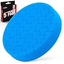 Blue Polish Pad, Buffing Polishing Pads, 1Pc 5.5 Inch Face for 5 Inch 125mm Backing Plate Compound Buffing Sponge Pads for Car Buffer Polisher Compounding, Polishing and Waxing