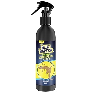 blue raptor lizard repellent spray  completely herbal  eco-friendly  chemical-free  plant-based  food-safe ingredients does not kill only repel  lizard spray for home - 200ml pack of 1 - formulation 2x