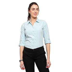 Blue RoninWomen Stylish Western Official Formal Shirts
