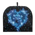 Blue Rose Teapot Cover with Extra Thick Wadding Teapot Decorative Accessories Tea Kettle Quilt for Kitchen Table Hotel Keep Tidy and Clean, Mom Housewife