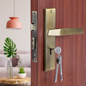 blue space premium heavy duty mortise door lock for bedroom living room main door  3 keys  6 lever double stage lockset for house hotel office sana antique