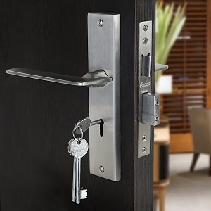blue space premium heavy duty mortise door lock for bedroom living room main door  3 keys  6 lever double stage lockset for house hotel office bentley matt satin