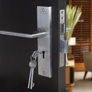 blue space premium heavy duty mortise door lock for bedroom living room main door  3 keys  6 lever double stage lockset for house hotel office luna matt satin