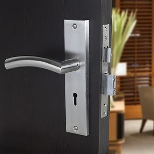 blue space premium 834 ky plate mortise door lock handle set silver mg1105