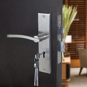 blue space premium heavy duty mortise door lock for bedroom living room main door  3 keys  6 lever double stage lockset for house hotel office ivy matt satin
