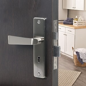 blue space premium heavy duty mortise door lock for bedroom living room main door  3 keys  6 lever double stage lockset for house hotel office mika matt satin