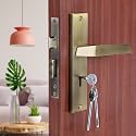 Blue Space Premium Heavy Duty Mortise Door Lock for Bedroom, Living Room, Main Door | 3 Keys | 6 Lever Double Stage Lockset for House Hotel Office (SANA, Antique)
