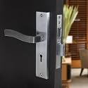 Blue Space Premium Heavy Duty Mortise Door Lock for Bedroom, Living Room, Main Door | 3 Keys | 6 Lever Double Stage Lockset for House Hotel Office (Viva, Matt Satin)
