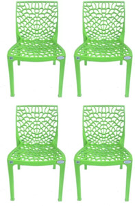 blue square natural fiber outdoor chair