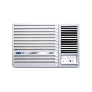 blue star 15 ton 3 star fixed speed window ac copper turbo cool fan modes-autohighmediumlow hydrophilic blue fins dust filters self-diagnosis wfe318l white