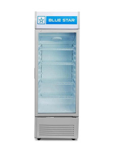 blue star 300 l single door upright freezer white vc 325 l visi cooler white 300l