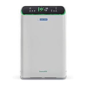 blue star air purifier bs-ap490lan with uv based microbe sterilize technologyremoves 997 airborne viruses amp bacteriatrue hepa 13 filteractive carbonionizer915 cmh900 sq ft white