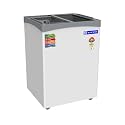 Blue Star GT5-130NP 108 Liters Glass Top Deep Freezer with Sliding Door (White)