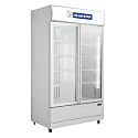 BLUE STAR VC800CD 730 Liter Manual Frost Double Door Visi Cooler, White