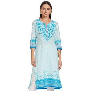 Blue Straight Kurta
