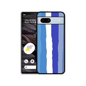 Blue Stripes Rainbow Design Premium 2D Printed