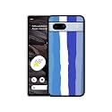 Blue Stripes Rainbow Design Premium 2D Printed