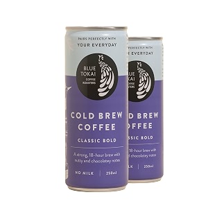 blue tokai coffee roasters classic bold cold brew can 250ml  ready to drink coffee  100 arabica beans  specialty coffee  pack of 2 250ml x 2