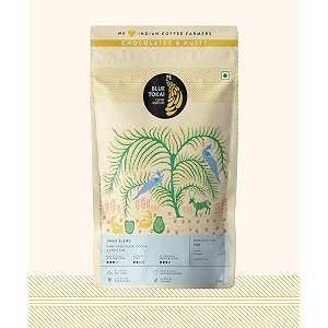 blue tokai coffee roasters dhak blend - dark roast  channi grind 1kg  premium coffee blend  100 arabica beans  specialty coffee  freshly roasted ground coffee