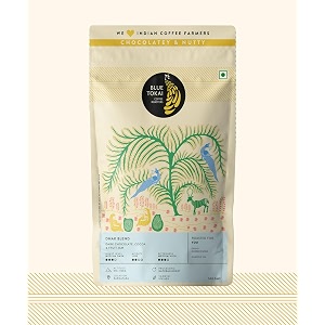 blue tokai coffee roasters dhak blend - dark roast  filter coffee 500g pouch  premium coffee blend  100 arabica beans  specialty coffee  freshly roasted ground coffee