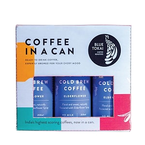 blue tokai coffee roasters elder flower brew can 250ml  ready to drink coffee  100 arabica beans  specialty coffee  pack of 6 250ml x 6