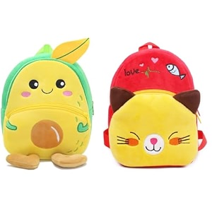 blue tree cute boy39s and girl39s plush bag medium quality full embroidery designs mini travel backpack mango mango-red cat
