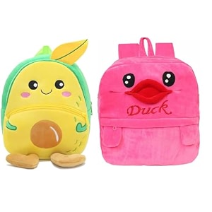 blue tree cute boy39s and girl39s plush bag medium quality full embroidery designs mini travel backpack mango mango-pink duck