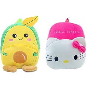 blue tree cute boy39s and girl39s plush bag medium quality full embroidery designs mini travel backpack mango mango-hello kitty
