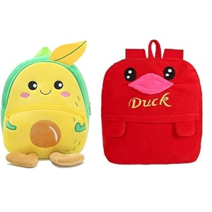 blue tree cute boy39s and girl39s plush bag medium quality full embroidery designs mini travel backpack mango mango-red duck