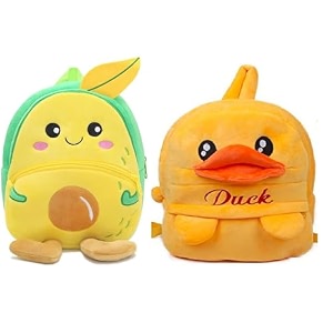 blue tree cute boy39s and girl39s plush bag medium quality full embroidery designs mini travel backpack mango mango-yellow duck