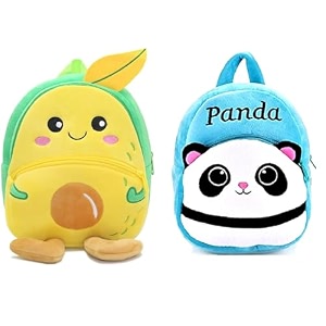 blue tree cute boy39s and girl39s plush bag medium quality full embroidery designs mini travel backpack mango mango-nw blue panda